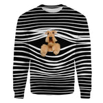 Airedale Terrier - Stripe - Premium Sweater