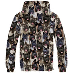 Akita Full Face Fleece Hoodie