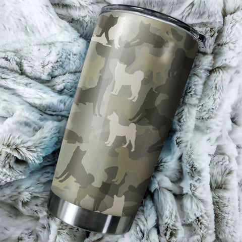 Akita Camo Tumbler Cup