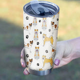 Akita Paw Tumbler Cup