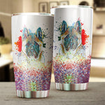 Akita Art Color Tumbler Cup