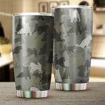 Alaskan Dog Camo Tumbler Cup