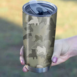 Alaskan Dog Camo Tumbler Cup