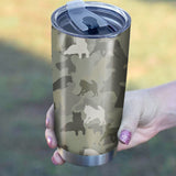 Alaskan Dog Camo Tumbler Cup