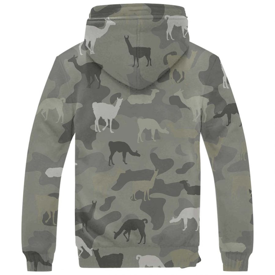 Alpaca Camo Fleece Hoodie