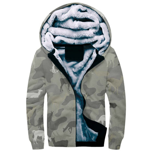 Alpaca Camo Fleece Hoodie