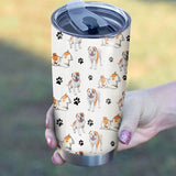 American Bulldog Paw Tumbler Cup