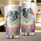 American Bulldog  Art Color Tumbler Cup