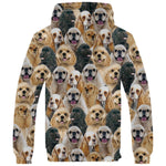 American Cocker Spaniel Full Face Fleece Hoodie