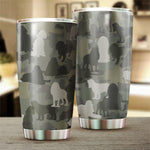 American Cocker Spaniel Camo Tumbler Cup