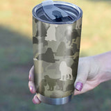 American Cocker Spaniel Camo Tumbler Cup