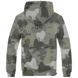 American Cocker Spaniel Camo Fleece Hoodie