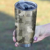 American English Coonhound Camo Tumbler Cup