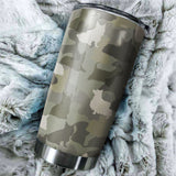 American English Coonhound Camo Tumbler Cup