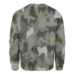 American Eskimo Dog - Camo - Premium Sweater