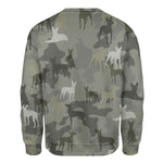 American Hairless Terrier - Camo - Premium Sweater