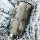 American Staffordshire Terrier Camo Tumbler Cup