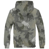 American Staffordshire Terrier Camo Fleece Hoodie