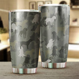 American Water Spaniel Camo Tumbler Cup