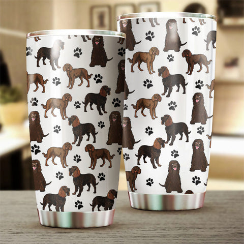 American Water Spaniel Paw Tumbler Cup