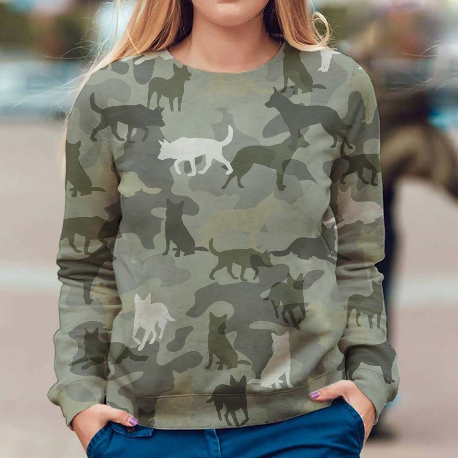 Australian Cattle Dog - Camo - Premium Sweater