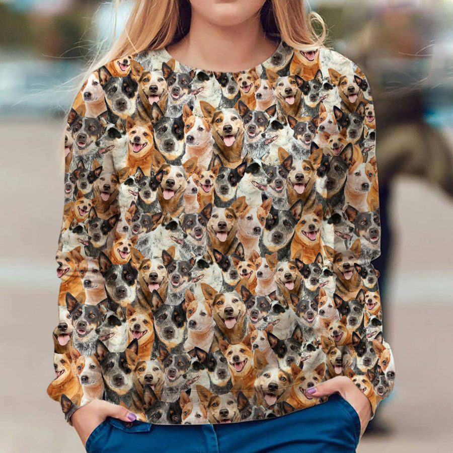 Australian Cattle Dog - Full Face - Premium Sweater