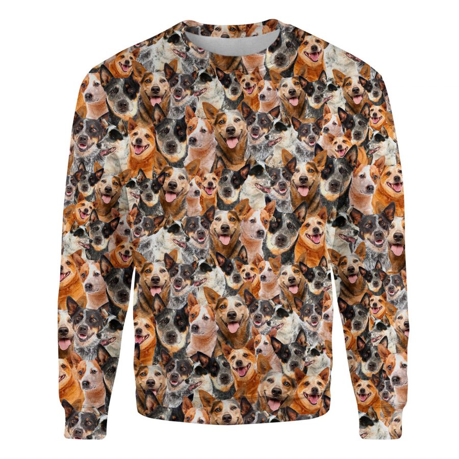 Australian Cattle Dog - Full Face - Premium Sweater