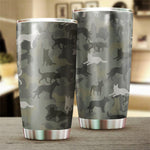 Australian Cattle Dog Camo Tumbler Cup