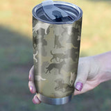 Australian Cattle Dog Camo Tumbler Cup