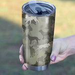 Australian Kelpie Camo Tumbler Cup