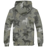 Australian Kelpie Camo Fleece Hoodie