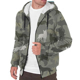 Australian Kelpie Camo Fleece Hoodie