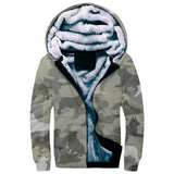 Australian Shepherd Camo Fleece Hoodie