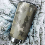 Australian Terrier Camo Tumbler Cup