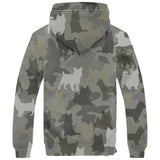 Australian Terrier Camo Fleece Hoodie