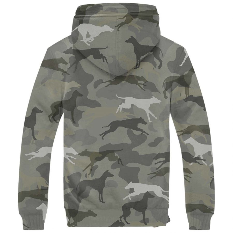 Azawakh Camo Fleece Hoodie