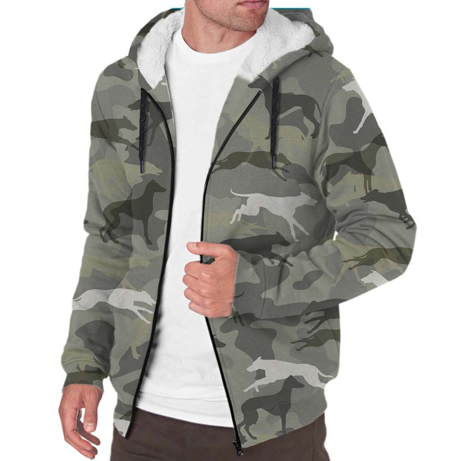 Azawakh Camo Fleece Hoodie