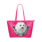 Maltese Leather Tote Bag