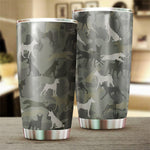 Basenji Camo Tumbler Cup