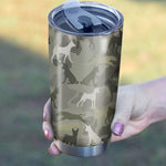 Basenji Camo Tumbler Cup