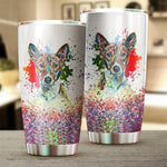 Basenji Art Color Tumbler Cup