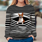 Basenji - Stripe - Premium Sweater