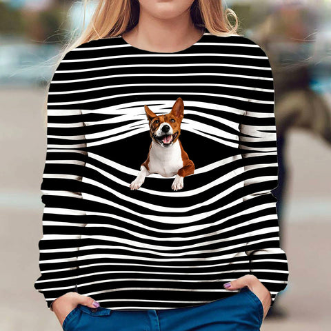 Basenji - Stripe - Premium Sweater