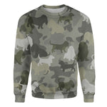 Basset Hound - Camo - Premium Sweater