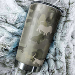 Basset Hound Camo Tumbler Cup