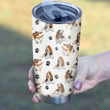 Basset Hound Paw Tumbler Cup