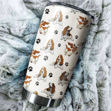 Basset Hound Paw Tumbler Cup