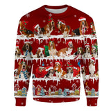 Basset Hound - Snow Christmas - Premium Sweater