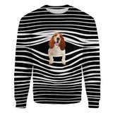 Basset Hound - Stripe - Premium Sweater