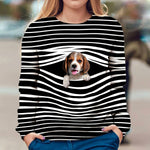 Beagle - Stripe - Premium Sweater